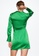 Mango green Ruched Detail Dress F7722AAADB1203GS_2