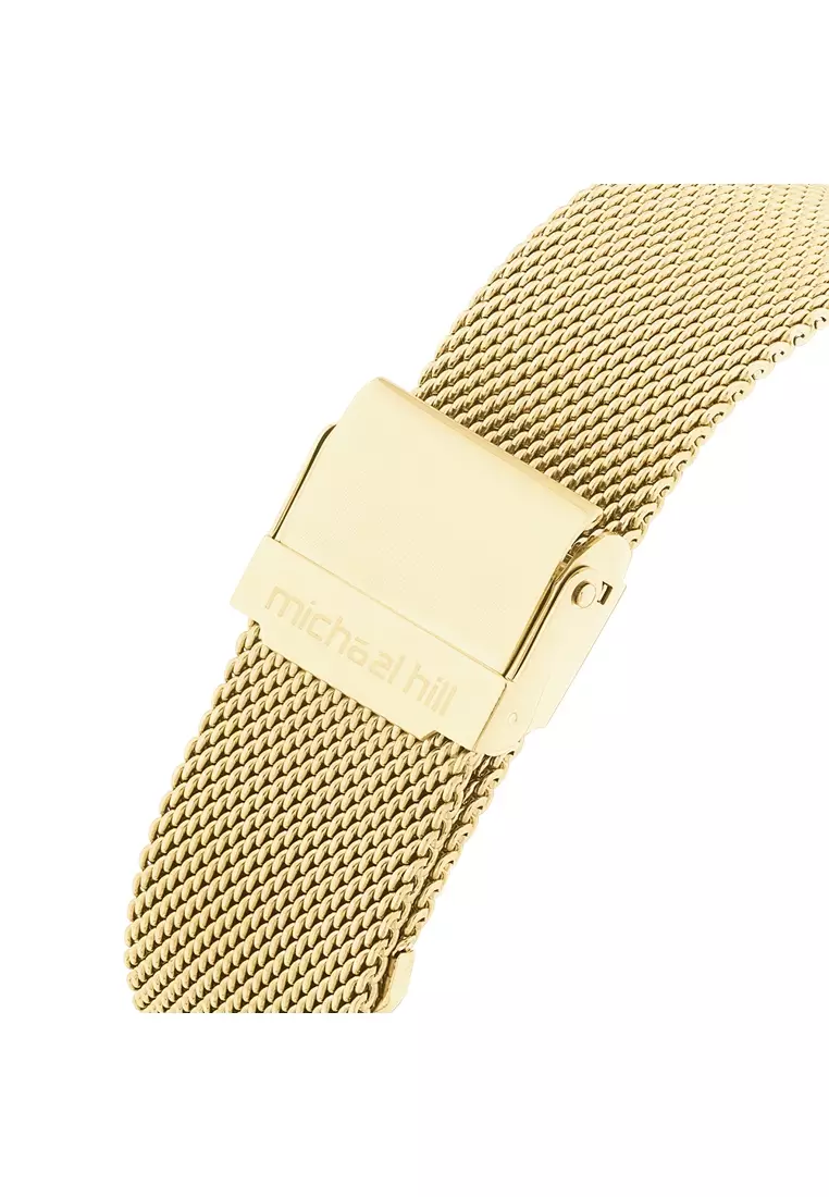 Michael Hill Ladies Watch With 0.60 Carat Tw Of Diamonds In Gold Tone Stainless Steel - Yellow