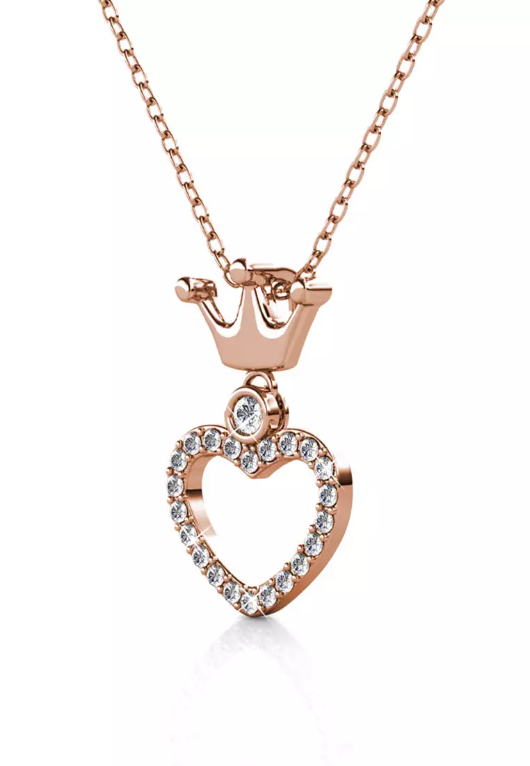 Princess Crown Pendant RG - Kalung Crystal Premium by Her Jewellery