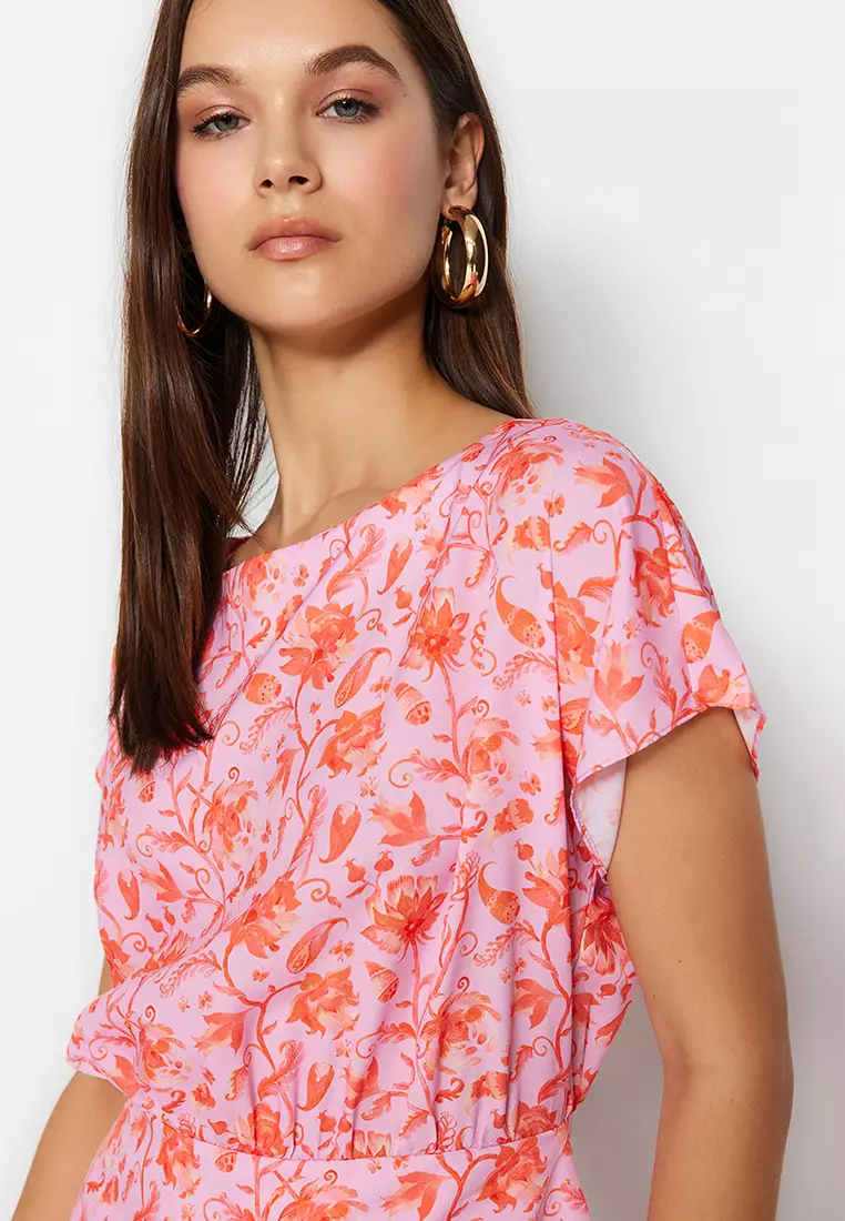 Buy Trendyol Floral Ruffle Dress Online | ZALORA Malaysia