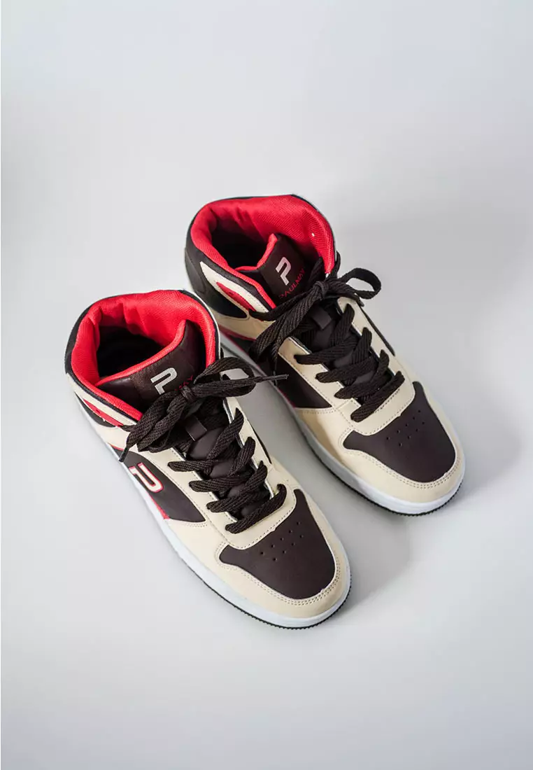 PAULMAY - Sepatu Sneakers Pria Lisbon High - Cream Brown