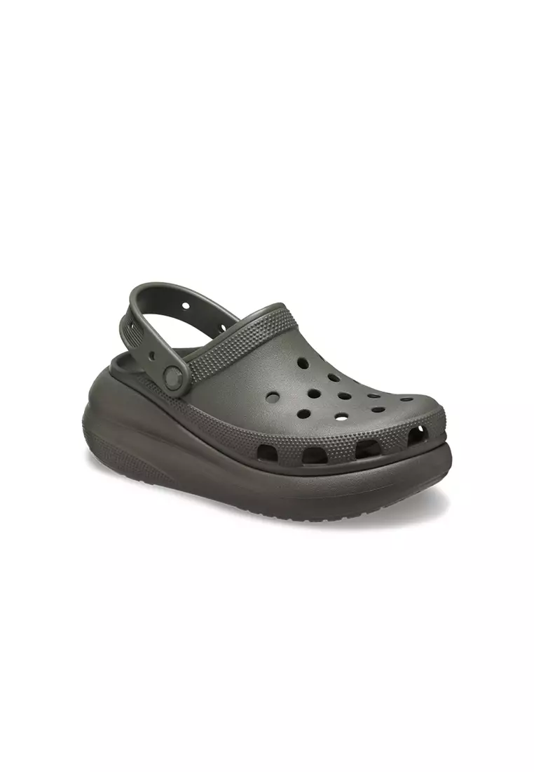 Discount on Crocs  shoes - SKU: Classic Crush Clog in Dusty Olive