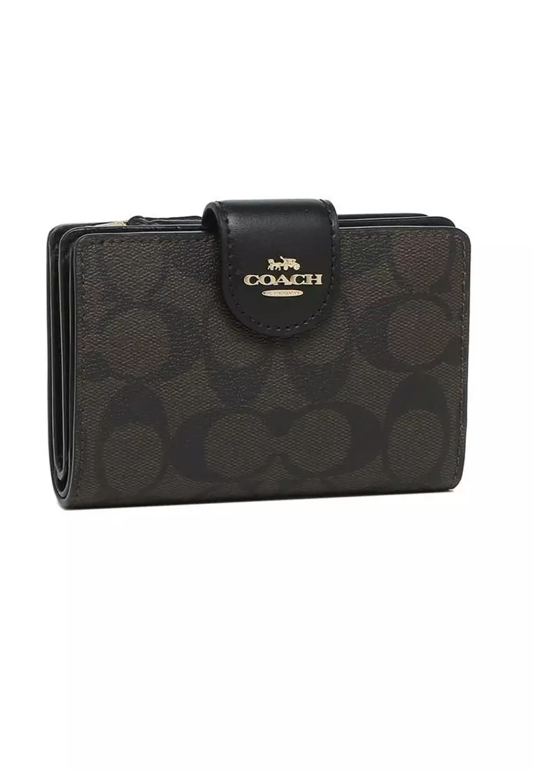 Coach wallet zip new arrivals