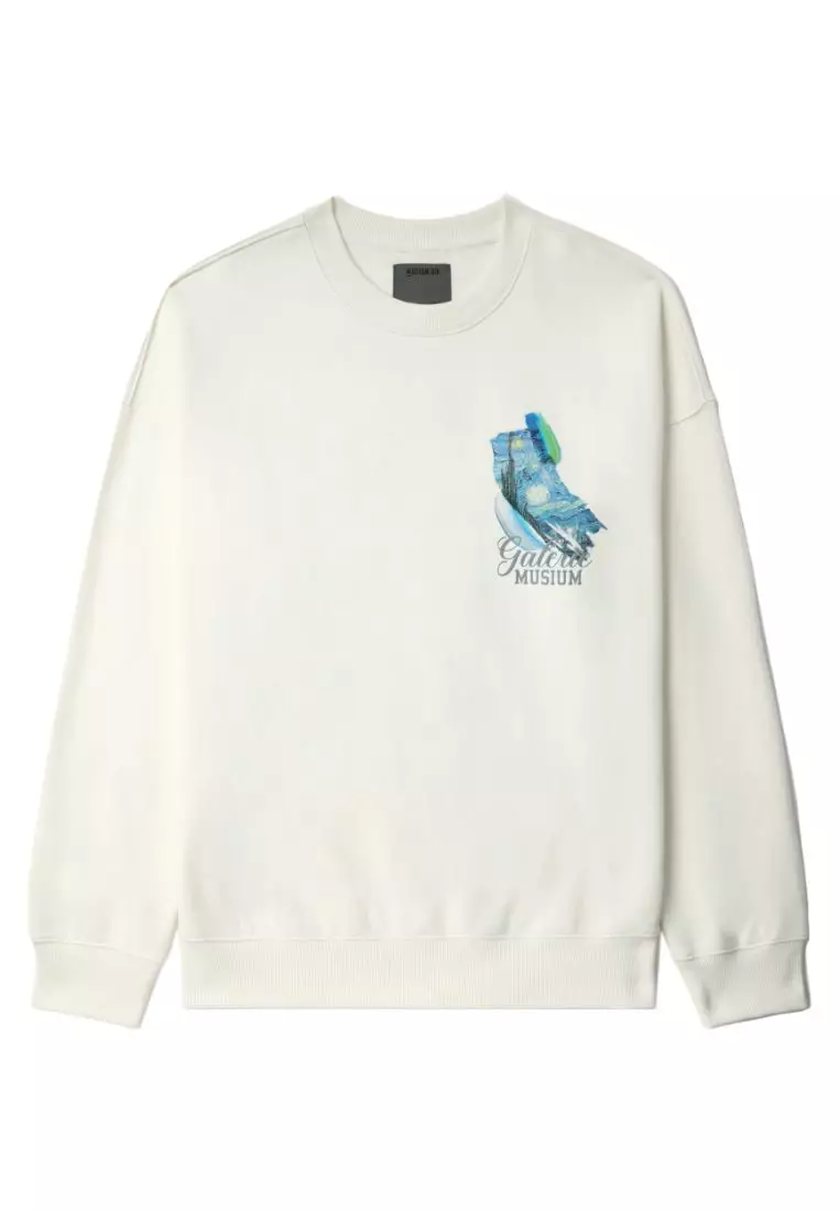 White graphic clearance jumper