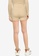 Public Desire beige Ribbed Cycling Shorts C4562AABF6DCD0GS_2