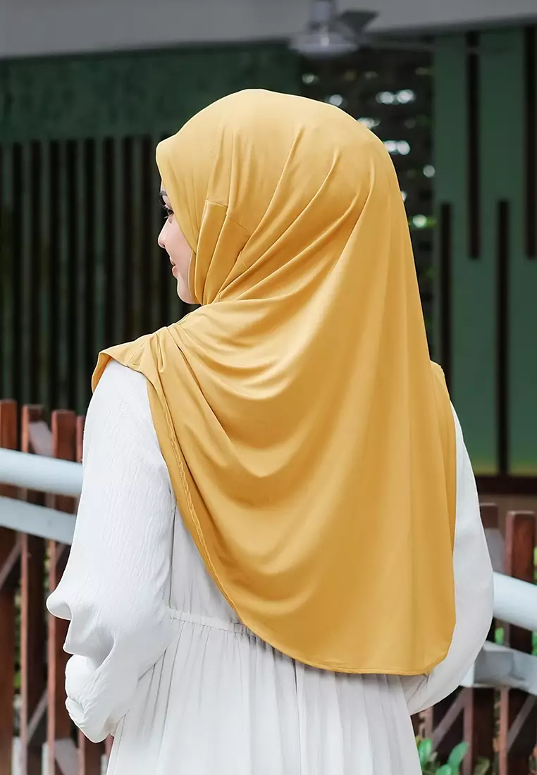 HIJAB INSTAN FATHIA - MUSTARD