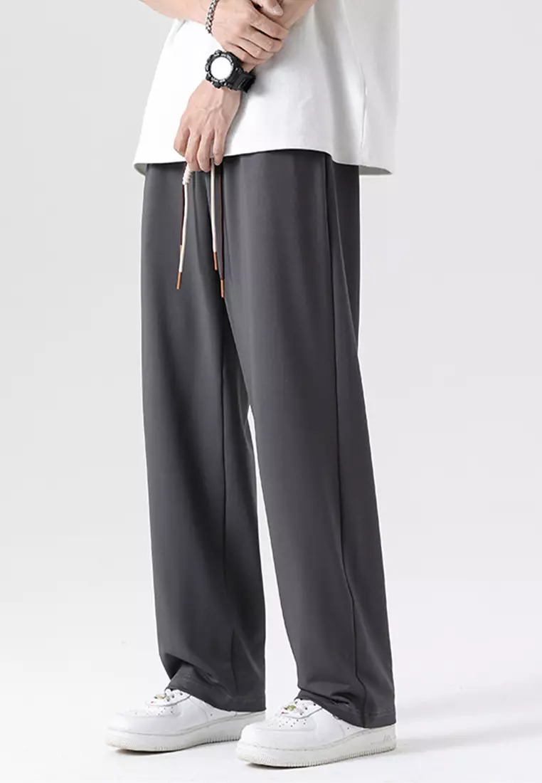 Pleated Wide-Leg Straight-Leg Pants AC-B208-5570