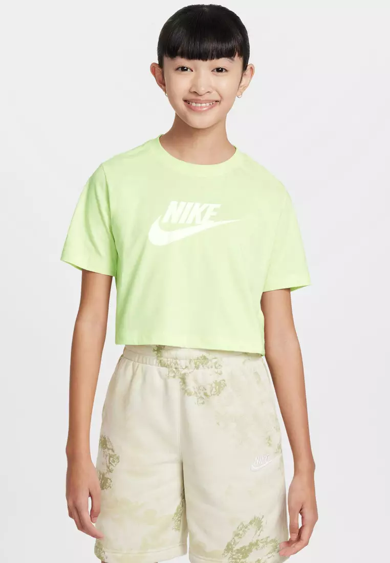 Nike girls crop top discount