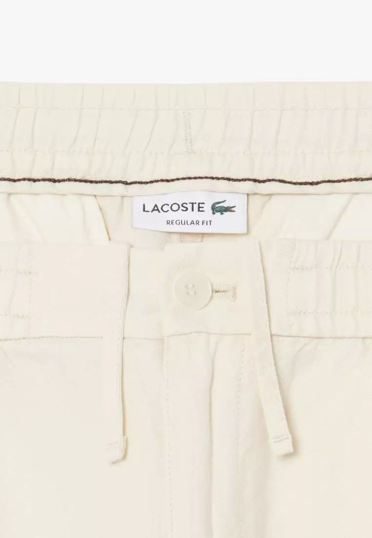 Regular Fit Linen Blend Twill Shorts