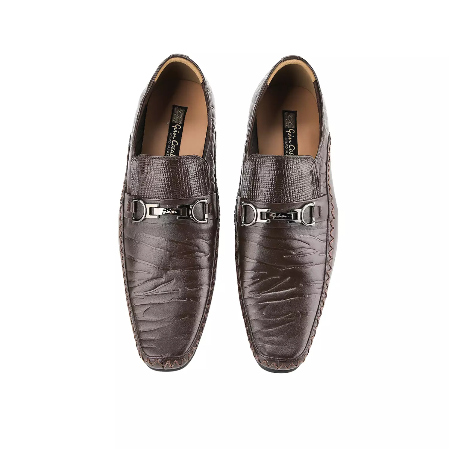 William Men Shoes Formal Pantofel Kulit Asli - Brown