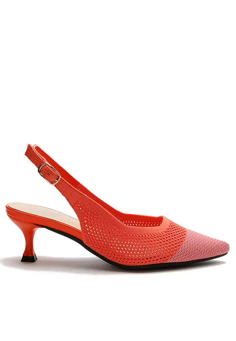 Discount on Twenty Eight Shoes  shoes - SKU: 5cm Flyknit Strap Mid Heel Shoes Qc-Hzx666