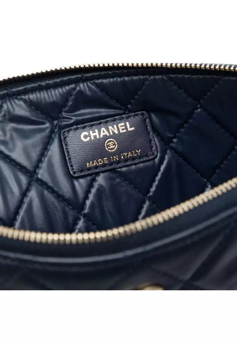 Pre-Loved Chanel Medium Quilted Lambskin O Case Clutch