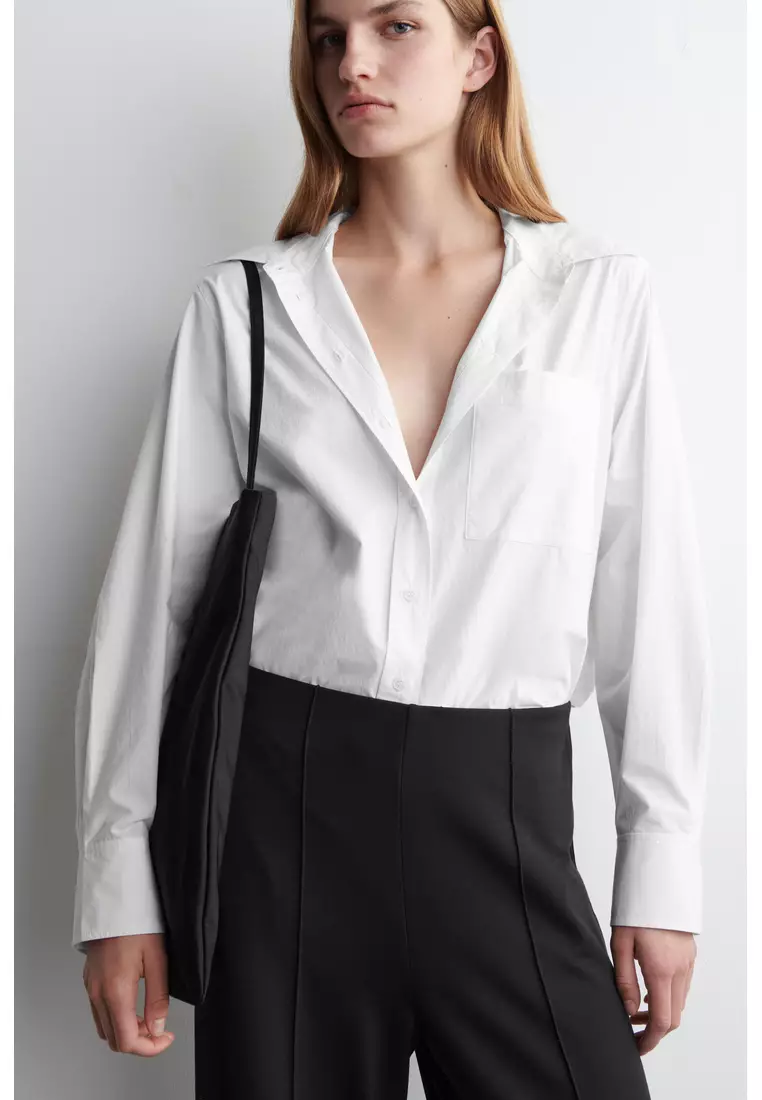 JERSEY WIDE-LEG TROUSERS