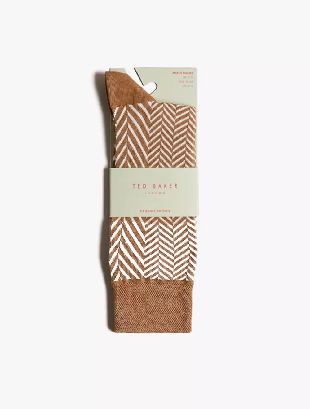 Jual Ted Baker CLOUDEY Herringbone Crew Socks - Beige Original 2024