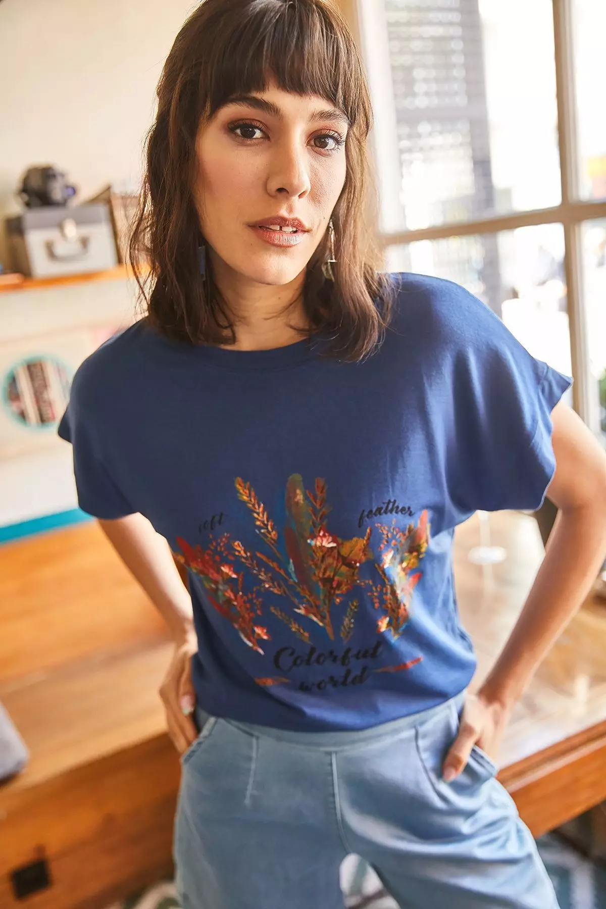 Furry Printed T-Shirt