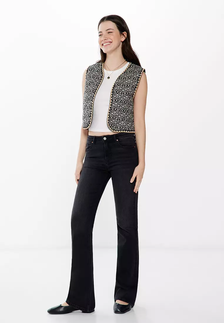 Embroidered Quilted Vest