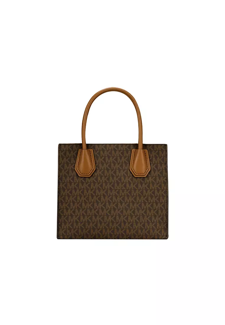 Buy Michael Kors Mercer Medium Logo and Leather Accordion