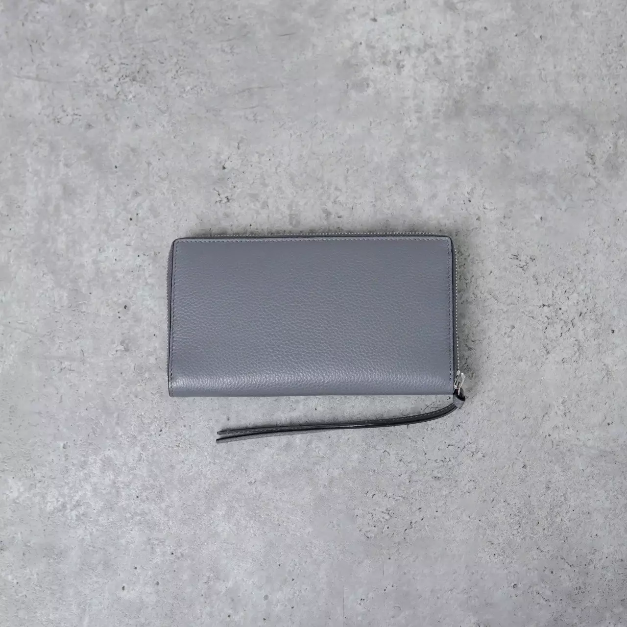 Dompet BALENCIAGA NEO CLASSIC GREY ZIP LONG WALLET 100% ORIGINAL