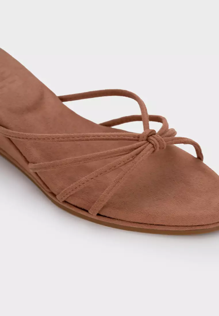 KNOTTED CLOUDFOAM LOW WEDGE HEEL