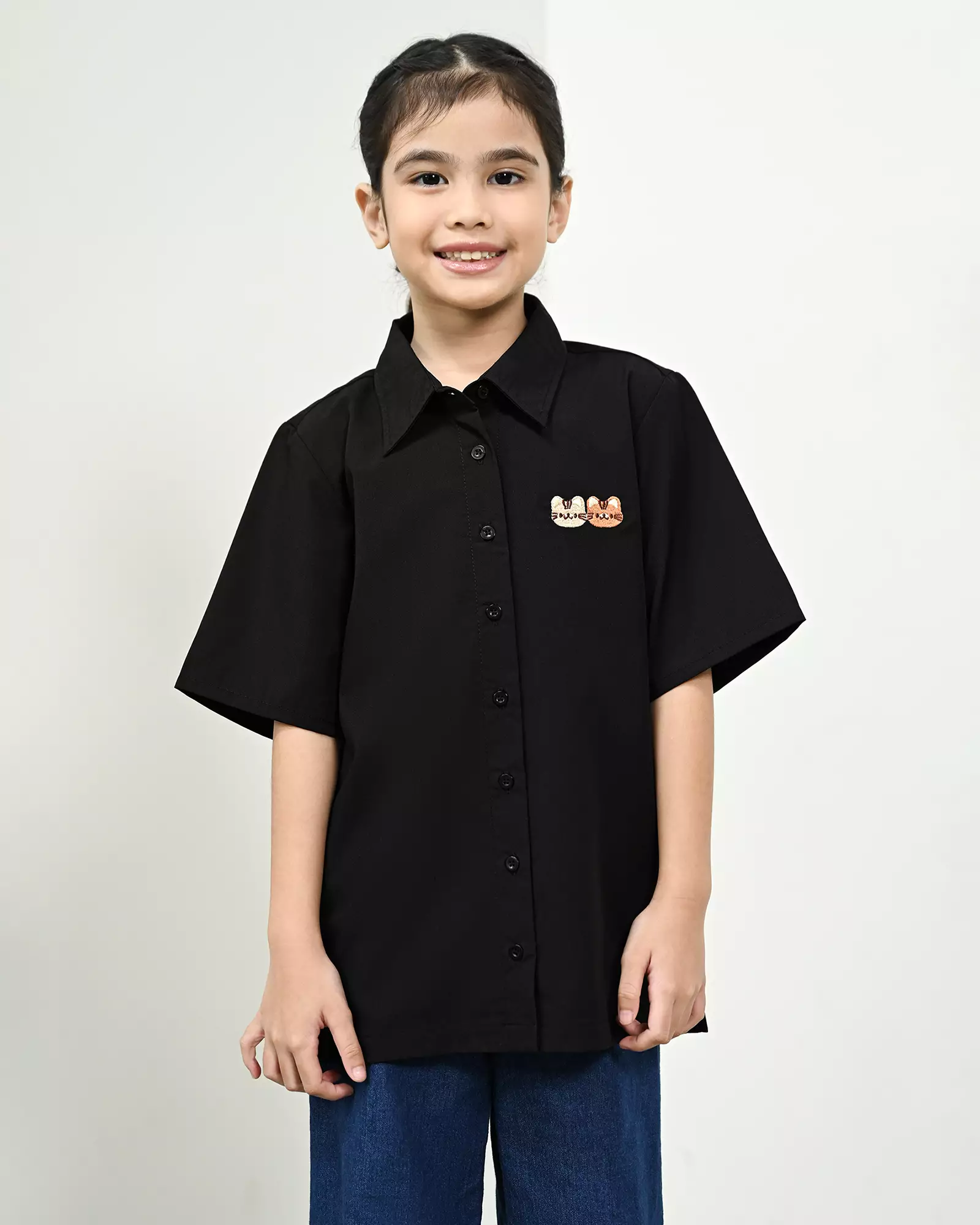 Geulis.id COLTA SHIRT - Black