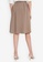 ZALORA BASICS brown D-Ring Buckle Pleated Skirt A16E2AAD71D0BCGS_2