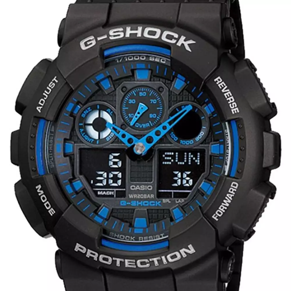 Casio G-Shock Magnetic Resistant Original Jam Tangan Pria GA-100-1A2DR Waterproof
