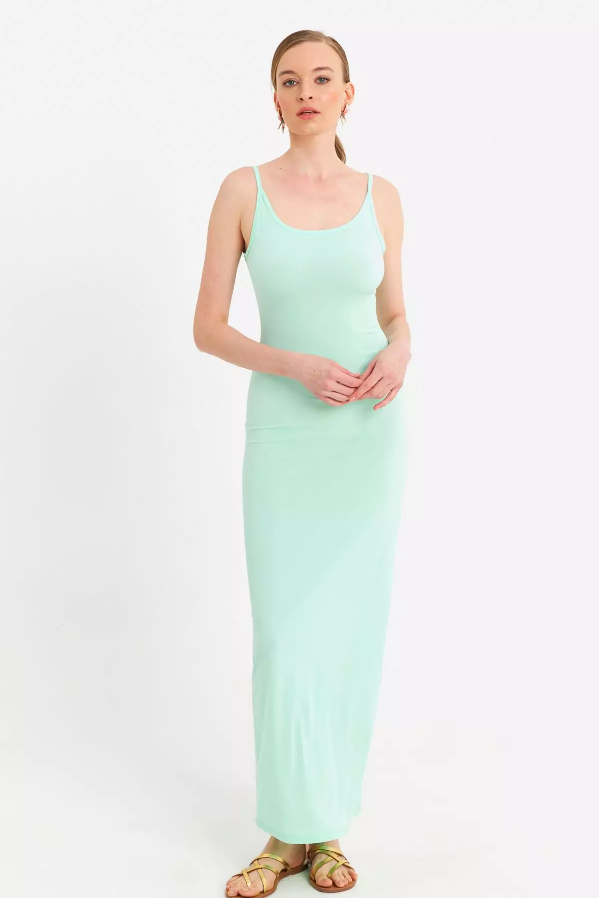 Adjustable Strap Maxi Dress