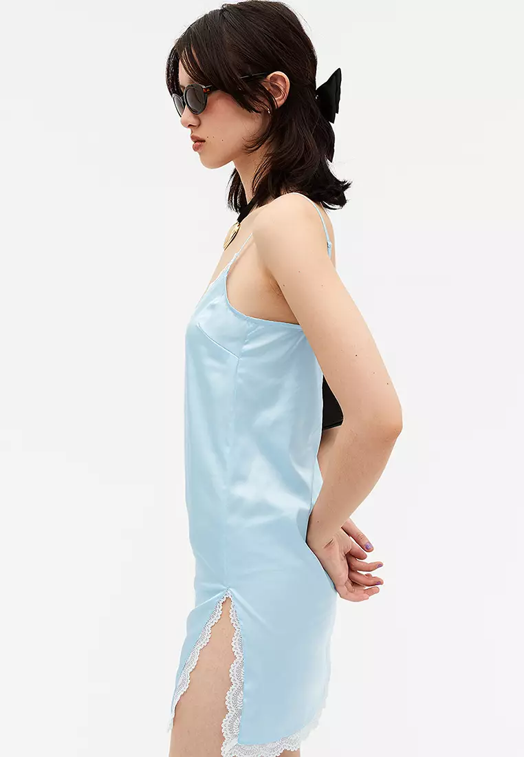 Lace Flippy Mini Slip Dress