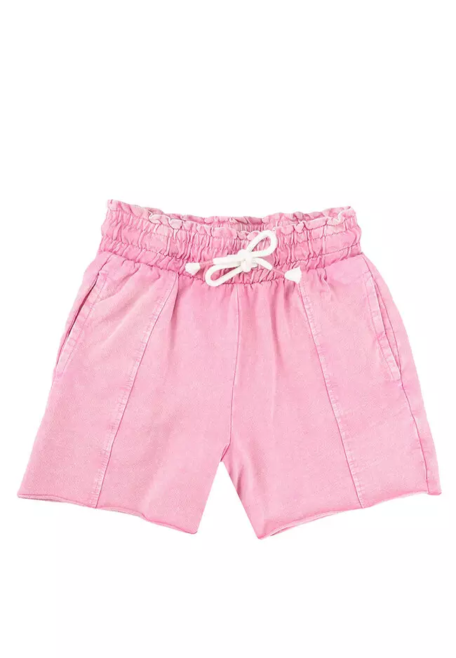 Pink knit top shorts