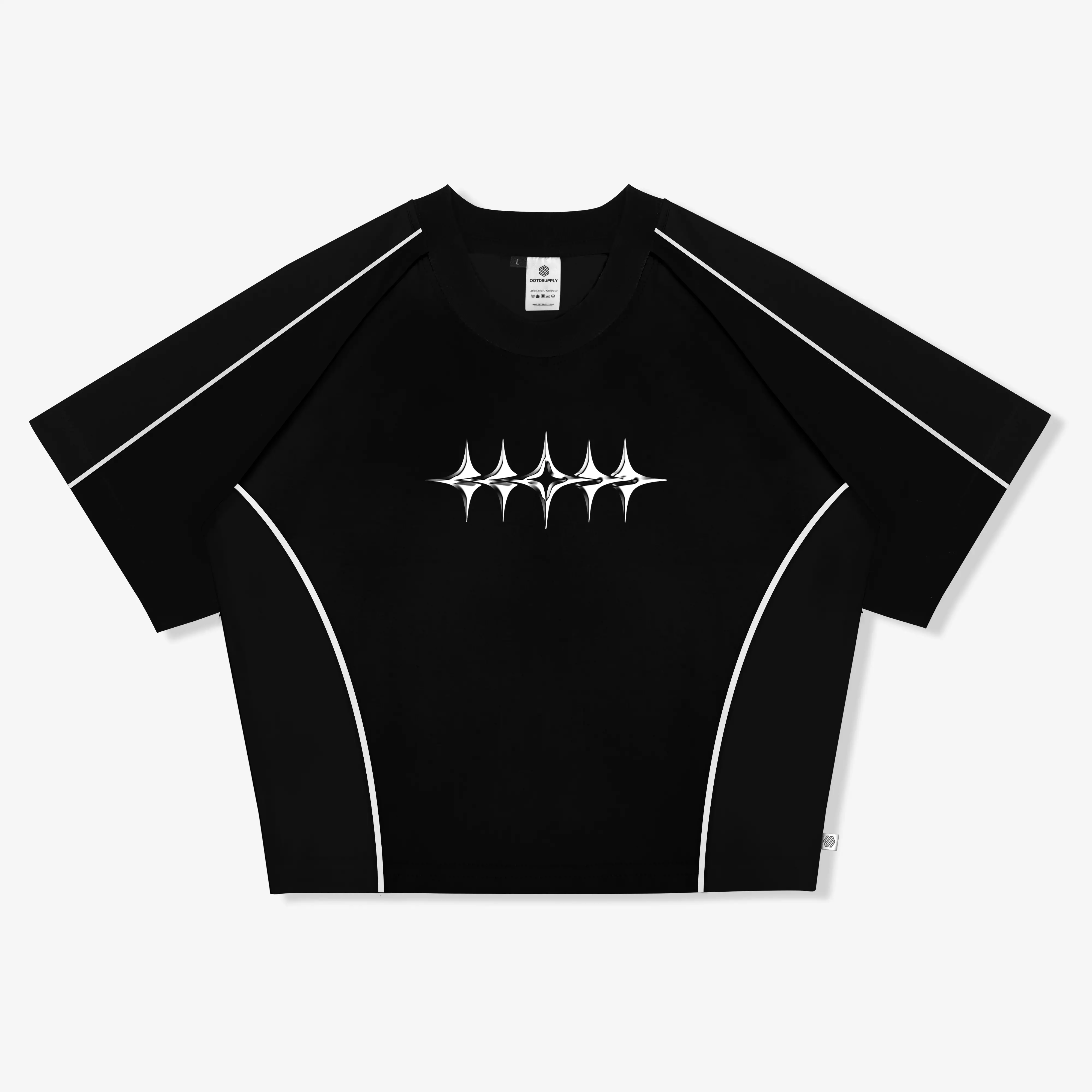 OOTDSUPPLY Croptee Fit V.4 Shine List l Tshirt Crop l Kaos Croptee | CSFV4002