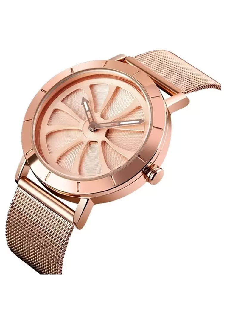 Jam Tangan Analog Pria Waterproof Strap Tali Material Stainless Steel ZZ12 ORIGINAL