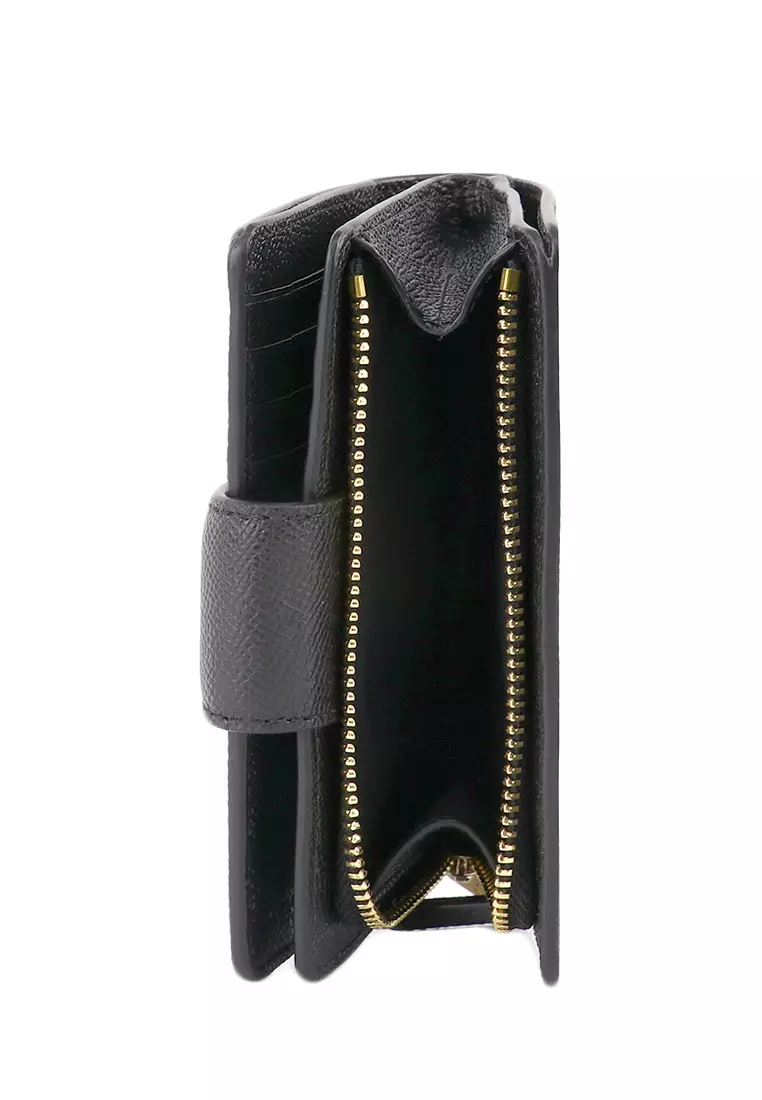 Medium Corner Zip Wallet - Black