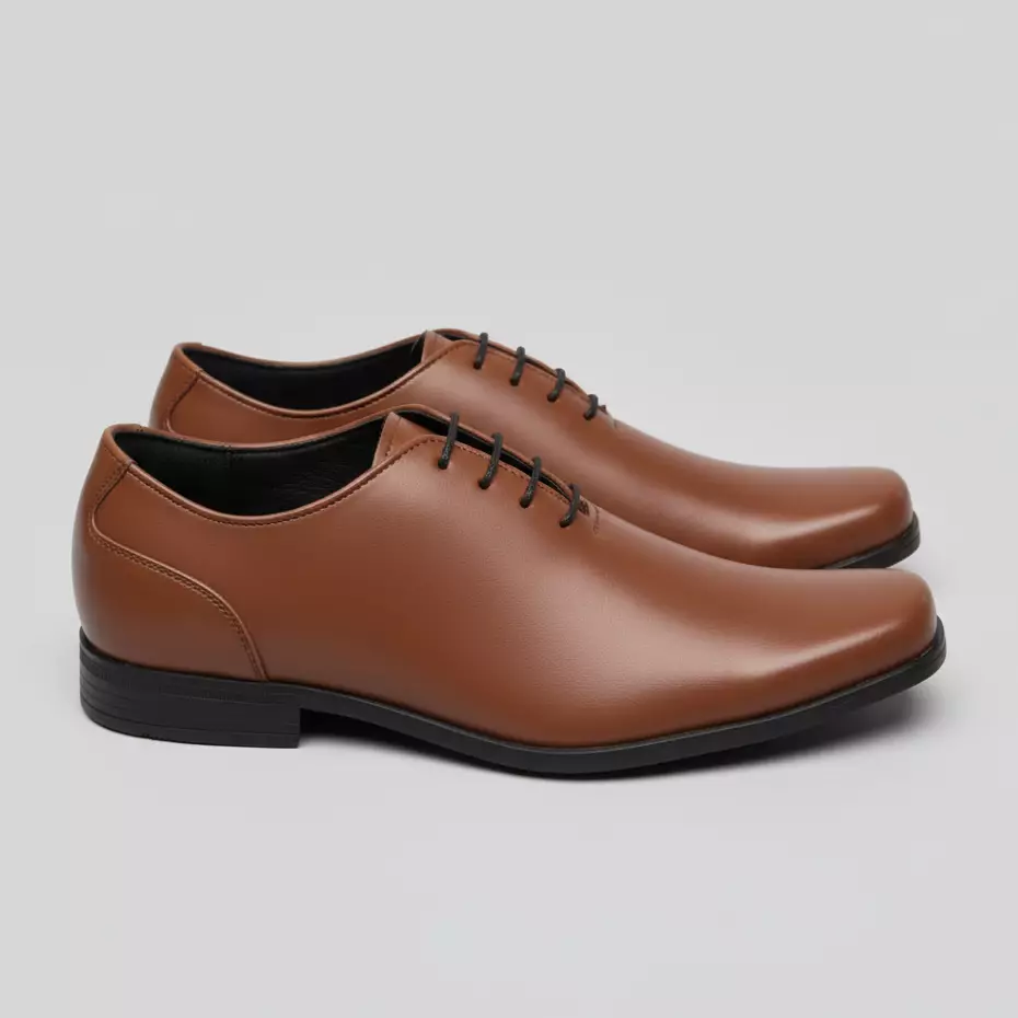 PAULMAY - Sepatu Formal Kerja Pria Venesia 24 - Oxford Light Brown