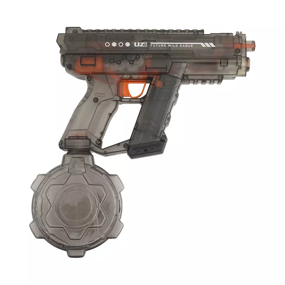 PASO ELECTRIC WATER GUN ICE HORN UZI - HITAM/ABU-ABU