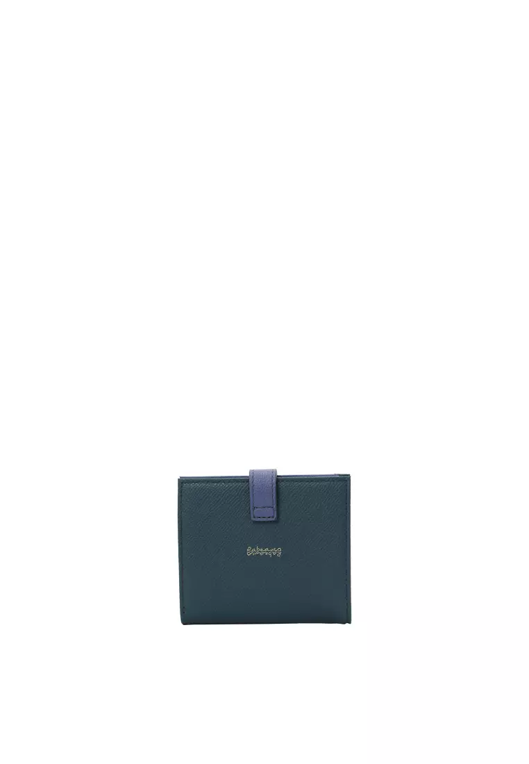 Snap Button Wallet - Turquoise