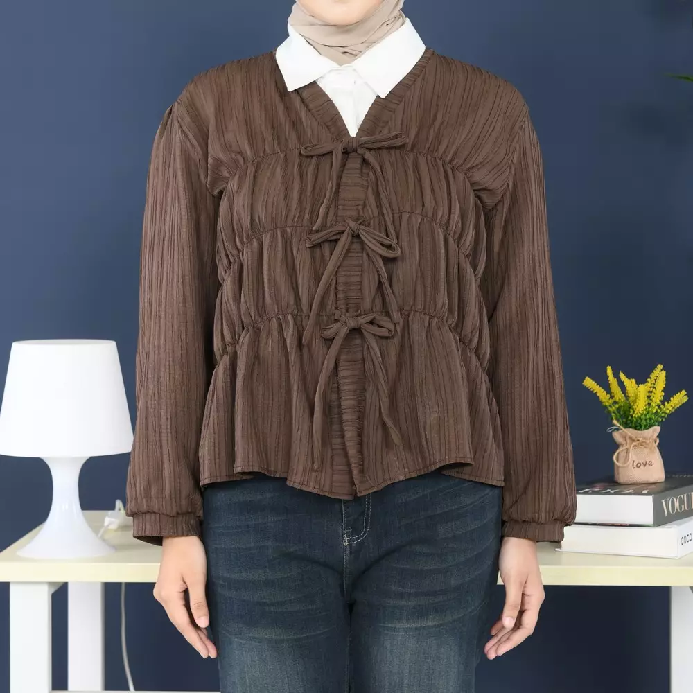 Cesya Outer Kerut - Coffee M19672 R69S3