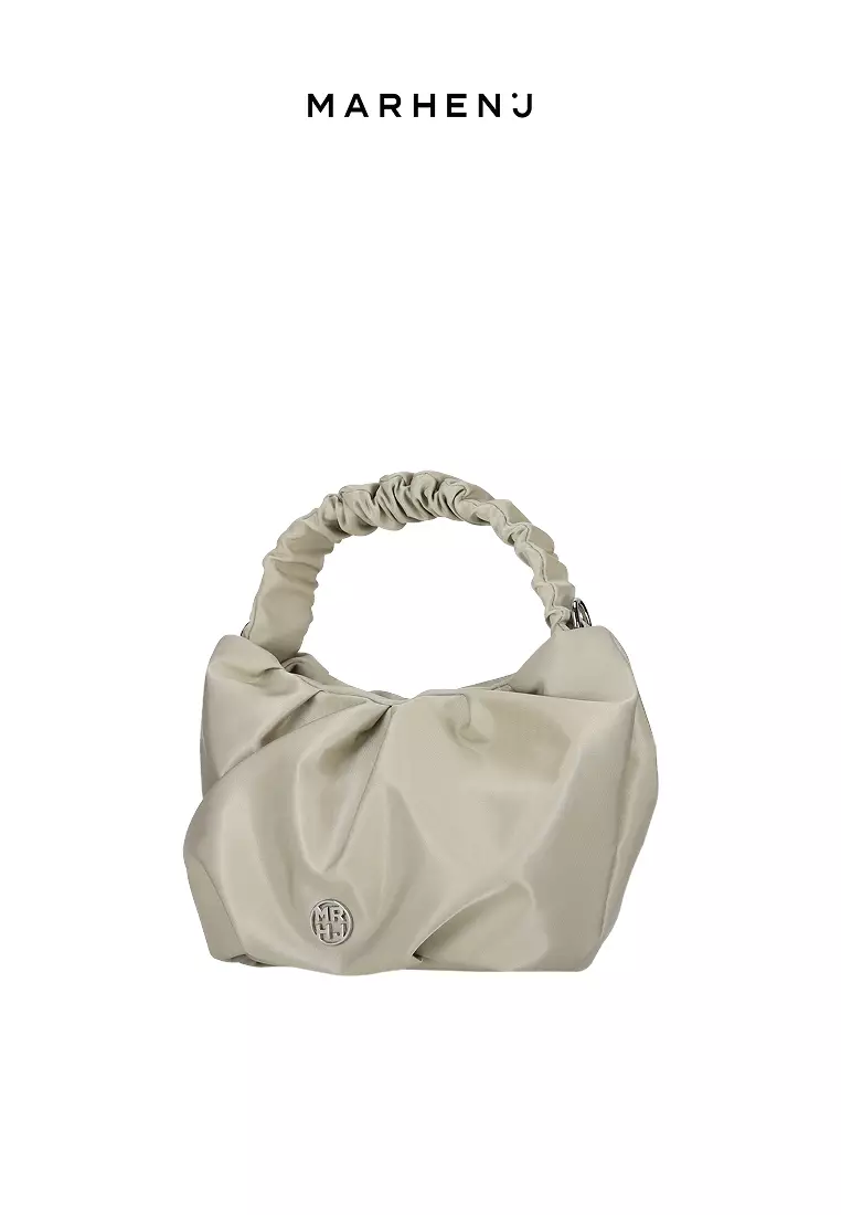 TULIP Nylon Crossbody Bag Beige