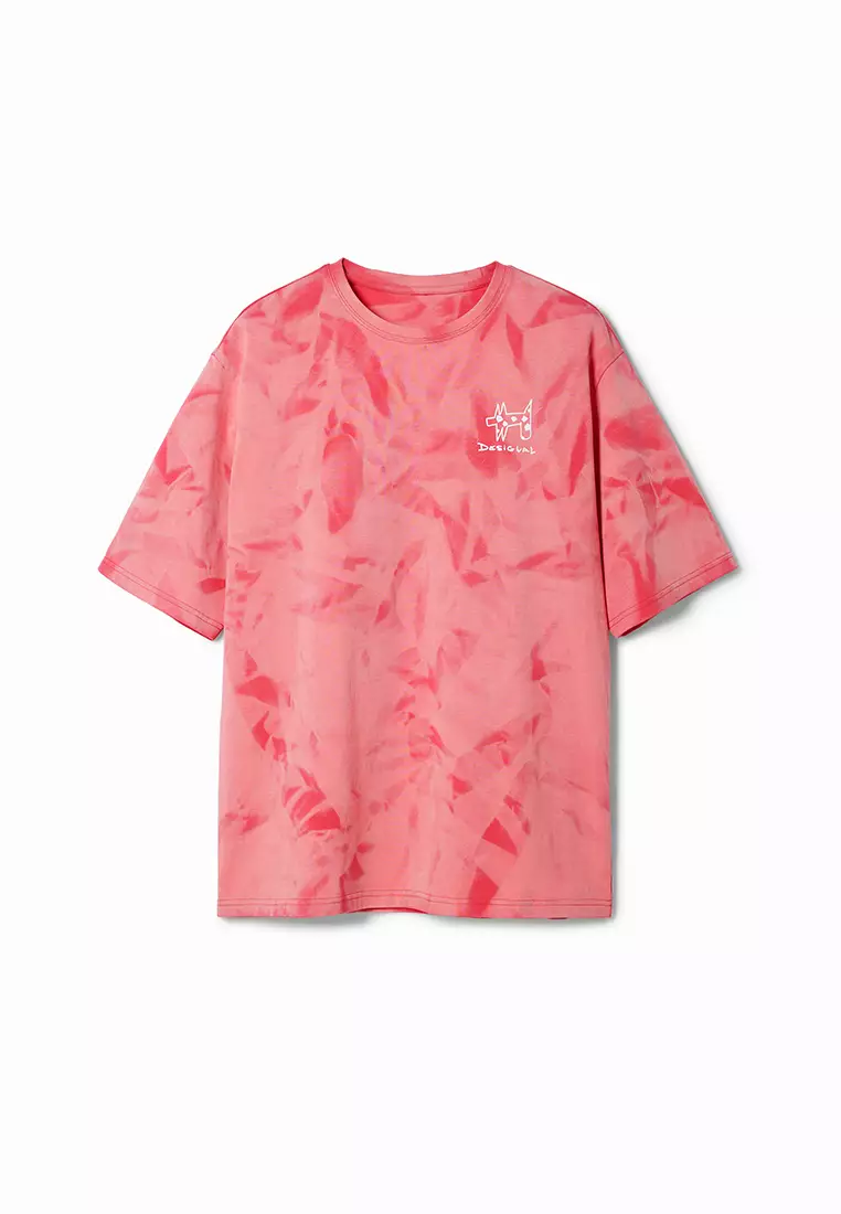 Desigual Man Printed T-shirt with gradient effect.