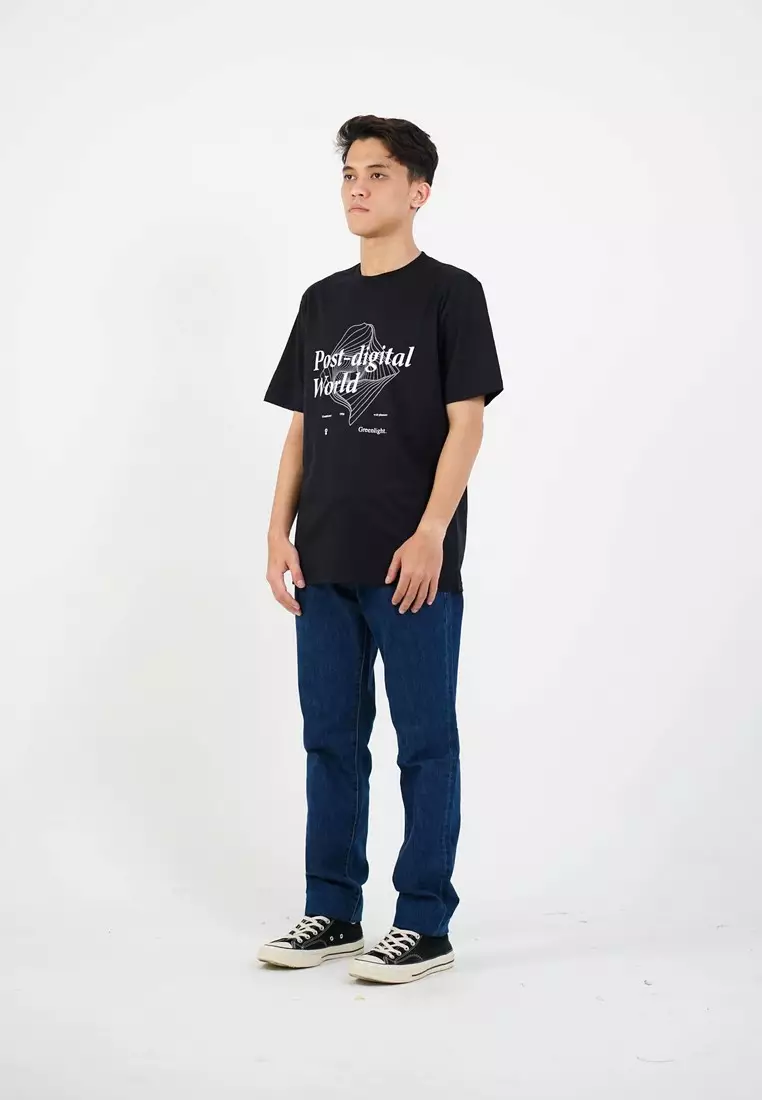 Greenlight Men's T-Shirt Short Sleeve Regular Fit Cotton Post OL-C290325