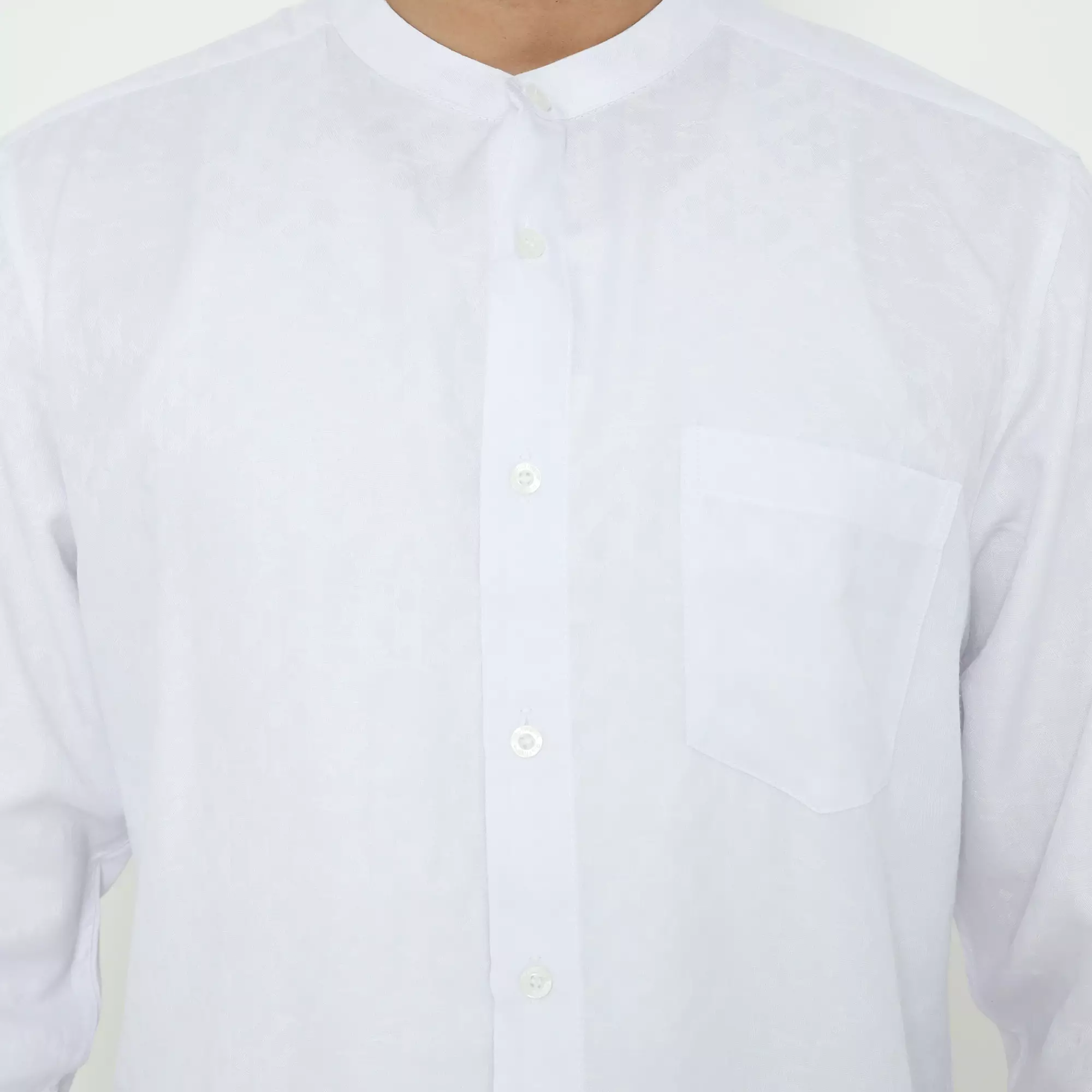 Platini Kemeja Koko Pria Lengan Panjang Katun White 961352.07