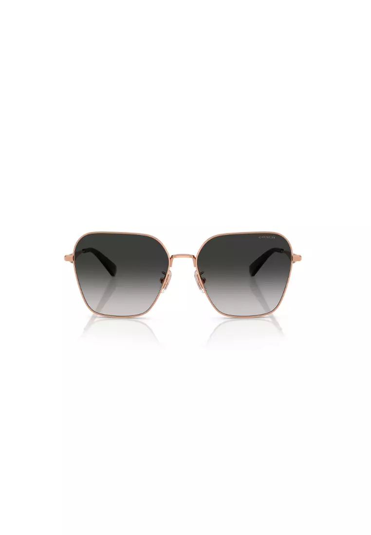 Women's Irregular Frame Pink Metal Sunglasses - HC7168