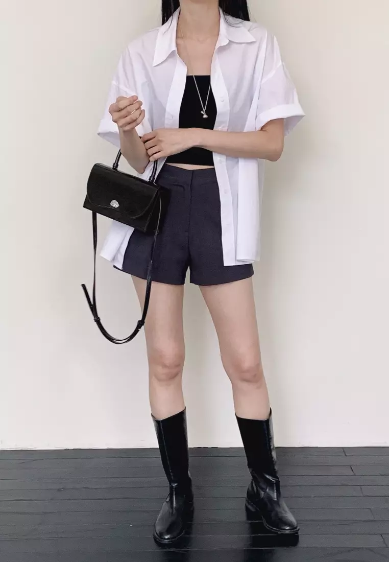 ARCH Vegan Leather Crossbody Bag Black