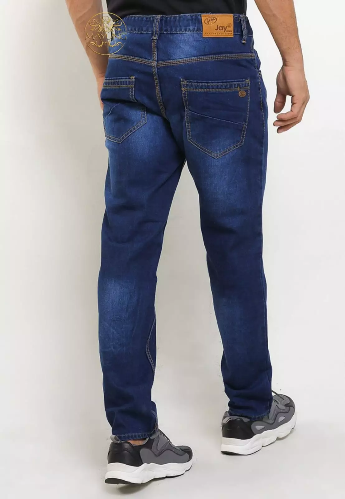 Celana Jeans Panjang Pria Reguler Fit Fashion Dark Blue Joe