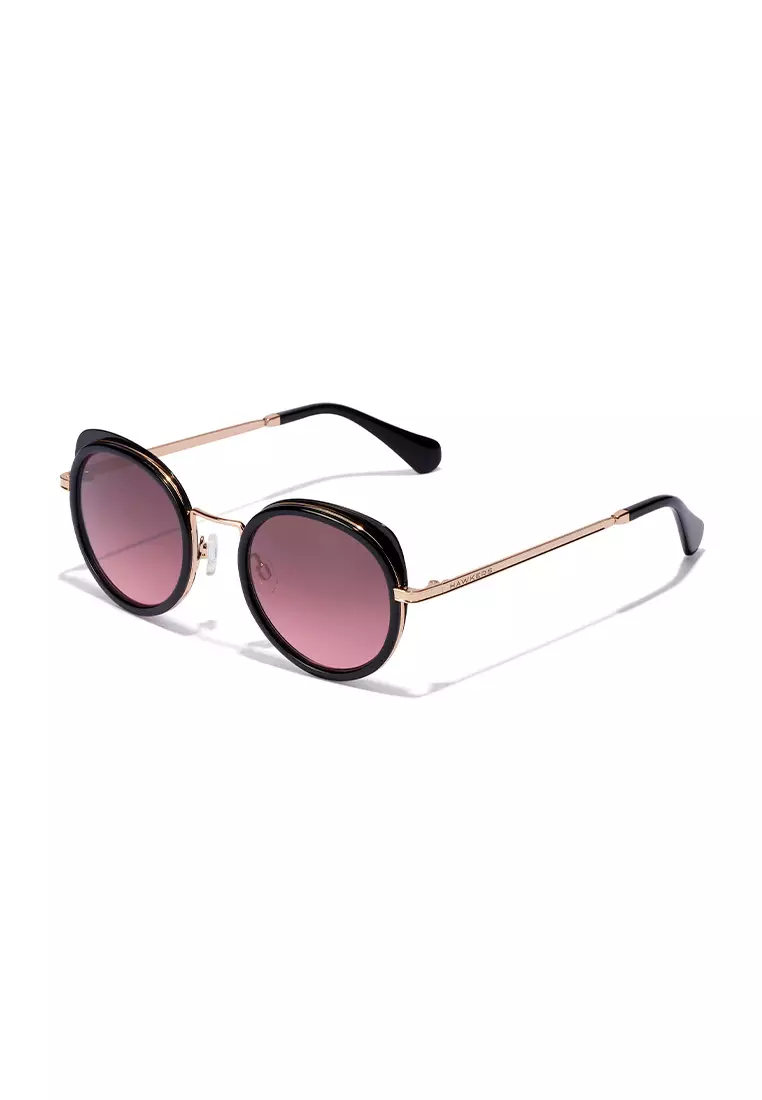 HAWKERS Gold Wine MILADY Sunglasses for Women, Femenine. UV400 Protection. Official Product designed in Spain
