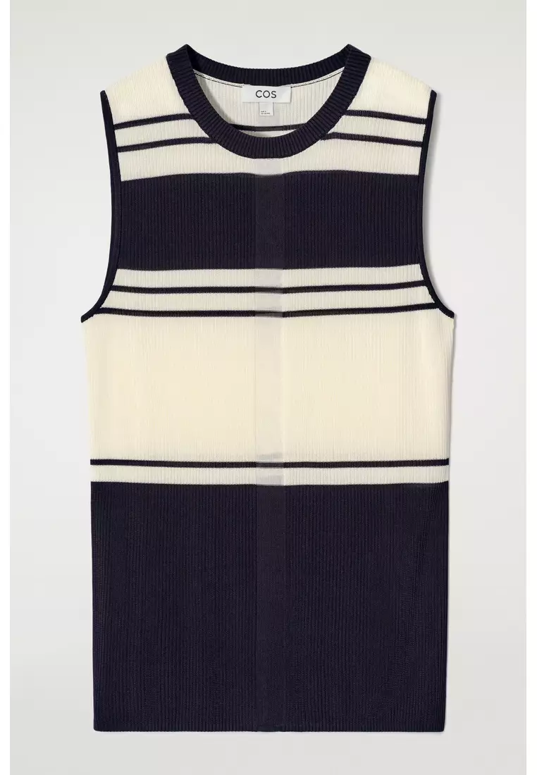 RIBBED-KNIT TANK TOP