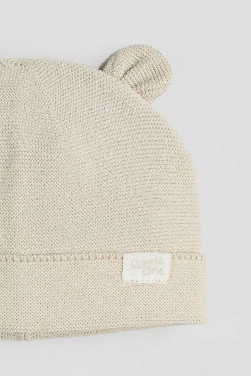 Cotton-knit beanie