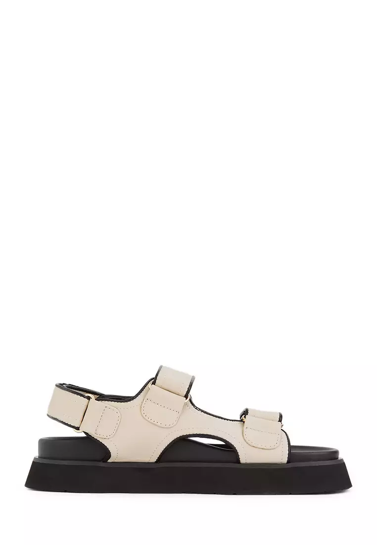 Discount on BONIA  shoes - SKU: Beige Altezza Flat Sandals