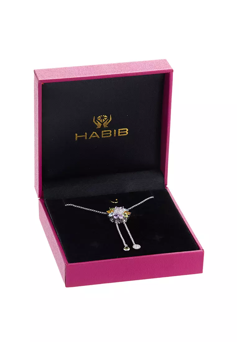 HABIB Ivanna Multi-Coloured Gemstone Diamond Necklace