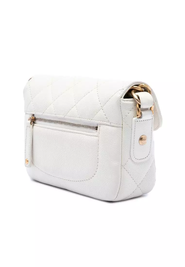 Pre-Loved Chanel Mini Cc Quilted Caviar Messenger Flap