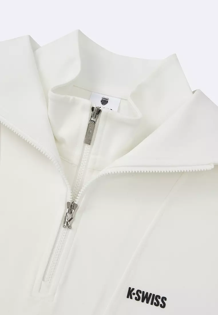 WOMEN'S LOGO TURTLENECK HALF-ZIP HOODIE